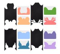 FINGERINSPIRE 4 Pcs Soap Scraper Shaping Tool 4 Styles Black Acrylic Soap Template Animal's Ear Theme Soap DIY Tools Deer Bear Pig Squirrel Ears Style Soap Scraper Shaping Tool for Cold Process