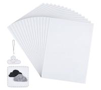 FINGERINSPIRE 40PCS White Felt Fabric for Embroidery 300x413mm Needle Felting Fabric Sheets Crafting Material for DIY Projects Large Rectangle Felt Cloth Hand Embroidery Sewing Art Supplies