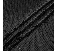 FINGERINSPIRE 45x150cm Black Aluminum Mesh Fabric Decorative Beaded Mesh Cloth for DIY Jewelry Making Projects Rectangular Sparkle Metallic Craft Fabric with Flat Back for Dance Costume Decoration