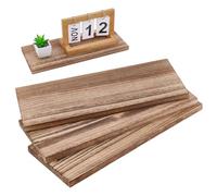 FINGERINSPIRE 4PCS Rectangle Wood 149x363x15mm Camel Color Paulownia Wood Unfinished Wooden Floating Shelf Material for Wall Decor and Space Partitioning Natural Warmth Home Ambiance