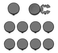 FINGERINSPIRE 5 pairs Button Covers Gunmetal Brass Cufflink Findings for Men's Shirts 12.5mm Inner Diameter Snap-On Button Covers for Formal Office Wedding Party Business Attire