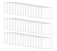 FINGERINSPIRE 50 Pcs Clear Miniature Bases 25x25mm Square Acrylic Action Figure Display Bases 2mm Thick Miniature Bases Blank Acrylic Mini Square Base for Miniatures Wargaming Boardgaming Collectible