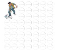 FINGERINSPIRE 50PCS Paper Miniature Bases 25mm Slotted Paper Figure Holder Flat Round Card Holder Clear Acrylic Game Cards Stands Game Cards Bases Acrylic Display Stands for Game Card Party Supplies