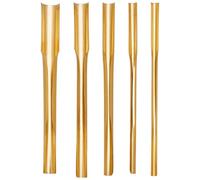 FINGERINSPIRE 5Pcs Brass Clay Hole Cutter Pottery Ceramic Punch Tools 5 Styles Golden Punching Tools Slotting Sculpting Set Pottery Carving Tools Clay Modeling Tools DIY Hole Carving Crafts Supplies