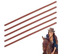 FINGERINSPIRE 5Pcs PU Leather Straps for DIY Horse Harness Strap Making 550x14x2.5mm Coconut Brown Smooth Replacement Imitation Leather Crown Replacement Break Away Crown Strap for Breakaway Halter