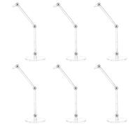 FINGERINSPIRE 6 Pcs Action Figure Stands Clear Doll Model Support Stand with 5cm Round Base Assembly Action Figure Display Holder without Claw Durable Display Stand Compatible with Figures Models