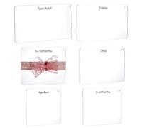 FINGERINSPIRE 6PCS Bow Boards 6 Size Acrylic Headband Making Tools Clear Rectangle Square Bow Maker Templates Size Guide Measuring Board for Hair Bows DIY Ribbon Art