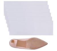 FINGERINSPIRE 6PCS White Shoe Sole Protectors 10x30cm Self-Adhesive Non-Slip Pads Silicone Sole Guards Shoe Sticker High Heel Protectors Durable Protection for High Heels Daily Shoes