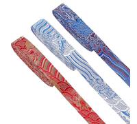 FINGERINSPIRE 7.5M Floral Double Fold Bias Tape 20mm Wide 3Colors Floral Printed Bias Binding Ribbon Flower Cotton Webbing Strap Sew on Binding Edge Ribbon for Quilting Projects Craft Decorations