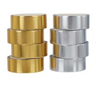 FINGERINSPIRE 8 Rolls Metallic Washi Tapes Gold Silver Washi Tapes 15mm x 40m Solid Foil Washi Tapes Washi Masking Tape Hot Stamping Gift Wrapping Supplies for Christmas New Year Decoration(5m/Roll)