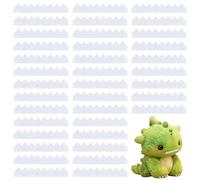 FINGERINSPIRE 800 Pcs Felt Teeth for DIY Crafts 65x11mm White Jagged Teeth Doll Making Dinosaur Fangs Dino Tooth Supplies Soft Material Teeth for Dolls Plush Crafts Creations DIY Projects