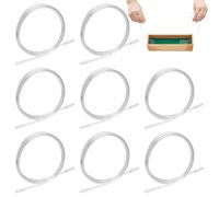 FINGERINSPIRE 8PCS 70cm Long Soap Swirl Tools 3mm in Diameter Round Bendable Plastic Covered Platinum Color Aluminum Craft Wire Cold Process Soap Hanger Tools for DIY Crafts Enthusiasts