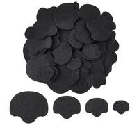FINGERINSPIRE 960Pcs Doll Craft Felt Nose 4 Size Black Felt Noses for Dolls Bulk Supply Nose for DIY Crafts Soft Material Noses for Puppet Crochet Plush Animals DIY Making Accessories
