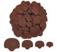 FINGERINSPIRE 960Pcs Doll Craft Felt Nose 4 Size Brown Felt Noses for Dolls Bulk Supply Nose for DIY Crafts Soft Material Noses for Puppet Crochet Plush Animals DIY Making Accessories