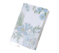 FINGERINSPIRE A5 Cloth Book Covers 215x162mm Light Blue Flower Pattern Fabric Book Protector Books Sleeves Cloth Books Protector for Notebooks Textbooks Bibles Novels Journals