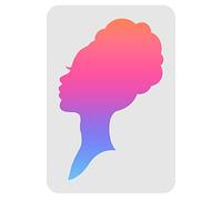 FINGERINSPIRE African Women Queen Stencil Template 29.7x21cm Plastic Woman Head Pattern Drawing Painting Stencils Rectangle Reusable Stencils for Painting on Wood, Floor, Wall and Tile