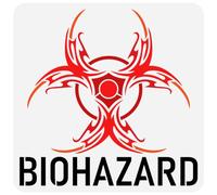 FINGERINSPIRE Biohazard Symbol Painting Stencil 30x30cm Reusable Symbol Theme Spraying Stencil Wall DIY Craft Stencil Dommage Biologique Decorative Drawing Template for Wall Painting