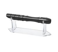FINGERINSPIRE Clear Acrylic Single Sword Display Stand 6.75x24x7.95cm Desktop Swords Holder Transparent Light Sword Rack for Katana Collectible Weapons Perfect for Home Display & Retail Showcase