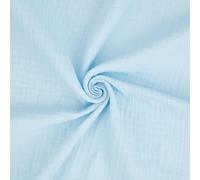 FINGERINSPIRE Cotton Gauze Fabric 1x1.3m Light Sky Blue Cotton Gauze Material for Sewing Soft Craft Fabric for DIY Projects Lining Quilting Table Runners and Home Decor