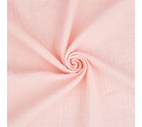 FINGERINSPIRE Cotton Gauze Fabric 1x1.3m Pink Cotton Gauze Material for Sewing Soft Craft Fabric for DIY Projects Lining Quilting Table Runners and Home Decor