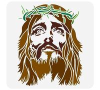 FINGERINSPIRE Crown of Thorns of Christ Painting Stencil 30x30cm Reusable Christ Drawing Template Craft Stencil for Painting on Wall Wood Furniture DIY Home Decor