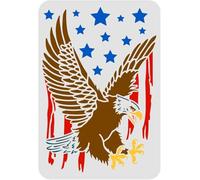 FINGERINSPIRE Eagle Stencil 29.7x21cm Eagle Flag Stencil For Painting Reusable Eagle Pattern Drawing Stencil Eagle DIY Craft Stencil for Painting on Wood Tile Paper Fabric Floor Wall