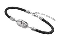 FINGERINSPIRE Essential Oil Diffuser Bracelet with Sponge Aroma Tablet 19.3cm PU Leather Link Bracelet with 10 pcs Sponge Tablets for Aromatherapy, Outdoor Activities, and Gift for Men Women