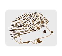 FINGERINSPIRE Hedgehog Stencil 29.7x21cm Reusable Template for DIY Crafts on Wall, Floor, Furniture, Wood and Paper