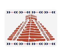 FINGERINSPIRE Mayan Aztec Pyramid Stencil 21x29.7cm PET Egyptian Pyramids Spraying Stencils Reusable Ancient Architecture Drawing Stencils Architecture and Local Themes Painting Stencils Wall Template