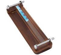 FINGERINSPIRE Rectangle Wooden Loom for Seed Bead Weaving, 35x10cm Sienna Color Seed Bead Loom Jewelry Making Tool for Loomed Stitch Short Necklaces and Bracelets for Beginners