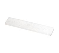 FINGERINSPIRE Selenite Crystal Plate Ruler for Crystals Healing Stones, 205x40mm Rectangle Clear Selenite Sticks Gypsum Board Display Decoration Spiritual Gift for Women Reiki Chakra Yoga Meditation