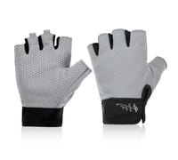 Fingerless Gloves Fishing Gloves Paddling Glove Sailing Glove Rowing Kayak Water Sports-gloves for Men Women Training Cycling Workout Gym Fitness Pull Up(Grey)