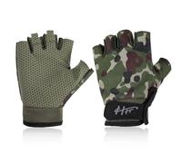 Fingerless Gloves Fishing Gloves Paddling Glove Sailing Glove Rowing Kayak Water Sports-gloves for Men Women Training Cycling Workout Gym Fitness Pull Up(Camouflage)