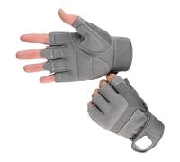 Fingerless Gloves for Men - Rigid Gloves with Knuckles and Adjustable Wrist | Reinforced Anti-Slip Touchscreen Palm | Softair Hunting Work Hiking Outdoor Resistant