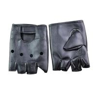 Fingerless Gloves Punk | Half Finger Punk PU Leather Gloves,Breathable Accessories Fashion Outfits for Cycling Gym Dance Fitness Music Festival Stage Driving Singing Training
