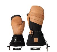 Lenz Heat Glove 9.0 Mittens heated Gloves, black-brown, size S for Men