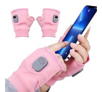 Fingerless Heated Gloves for Typing - Thermostatic Cycling Warming Supplies,Hand Warmer Gloves,for Travel Office Outdoor Winter Sports Motorcycle Delivery Hiking Fishermen Snowboarding