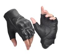 Fingerless Motorcycle Gloves for Men Women Black Motorcycle Gloves Riding Gloves Summer Gloves Half Finger Cycling Gloves (Large)