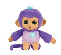 Fingerlings Care ‘n’ Cuddles Interactive Baby Monkey, Sunny (Purple), Toys for Kids Age 3+, 150+ Sounds and Reactions, Heart Lights Up