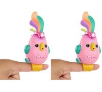 Fingerlings Sweet Tweets Interactive Bird: Debbie, Record & Play Secret Messages, 40+ Sounds & Reactions, Pink (Pack of 2)