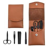 Fingernail Clipper Set Nail Clippers Suit 4-Piece Nail Clippers Nail Scissors Fold Bag-Beauty Manicure Nail File Tool Nail Grooming Kits (Blu)