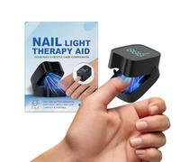 Fingernail Light Device Rechargeable Safe Tool LED Light Device for Discolored Nails Professional at-Home Repair System UV Visible Spectrum Handheld Portable Battery Operated Ma