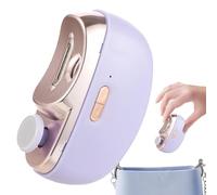 Fingernail Trimmer Electric - 8.5x6.8x3.3cm Cutter, Automatic Clipping Tool | Grinding Polishing Device, Grooming Machine LED Light USB Rechargeable 500mAh Battery Quiet Safe ABS
