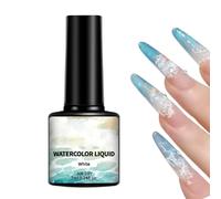 Fingernails Gel, With Flowing Light Beauty, 1bottle, White B Looming Wave Nail Gel, Nail Po-li-sh Art, Realistic O-cean Wave Design, For Home Salon Professionals Wedding Gathering