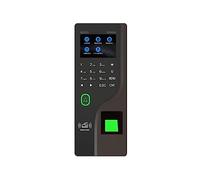 Fingerprint Attendance Machine 2.4-Inch Password RFID Card Mobile Phone Opens The Color Screen Biometric Door Lock Time Record(Color:LAN)