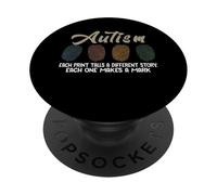Fingerprint Autism Each Print Tells A Different Story Child PopSockets Adhesive PopGrip