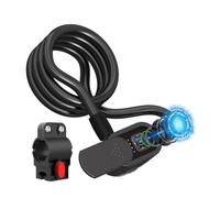 Fingerprint Bike Lock Cable, Keyless Bike Lock Chain Heavy Duty smart Lock | Anti-Theft Waterproof Cable with Mounting Bracket