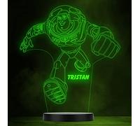 Fingerprint Designs 3D Effect Toy Story Buzz Lightyear Personalised Colour Change Lamp Night Light
