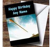 Fingerprint Designs Archery Personalised Birthday Card | Sports, Hobbies & Interests Card