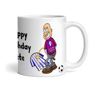 Fingerprint Designs Ceramic Mug | Football Gift for Men | Funny Joke Spoof Team Mug | Wee On Football Gift for Him